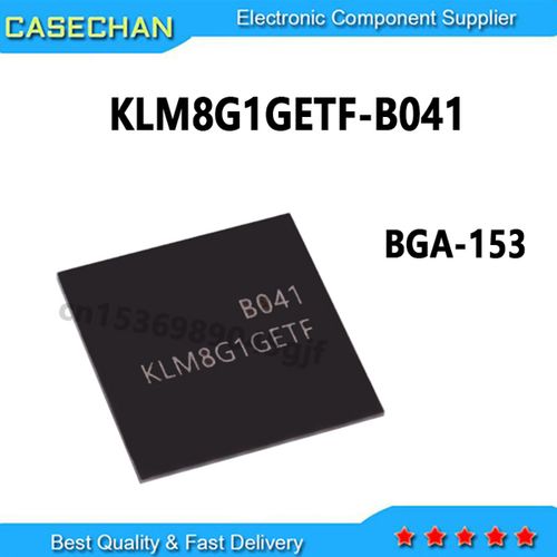 2pcs KLM8G1GETF-B041 KLM8G1GETF B041 BGA153 8G EMMC 메모리 IC
