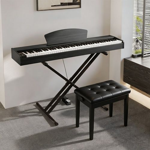 ZOZOFO 고급 원목 88건반 디지털피아노 Keysplay 입문용/교습용 전자 피아노 88piano + 스탠드 + 서스테인 페달 + 수납 가방 세트