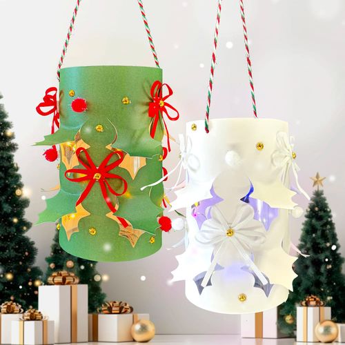 크리스마스 종이트리만들기 diy LED무드등, 그린트리 무지개무드등