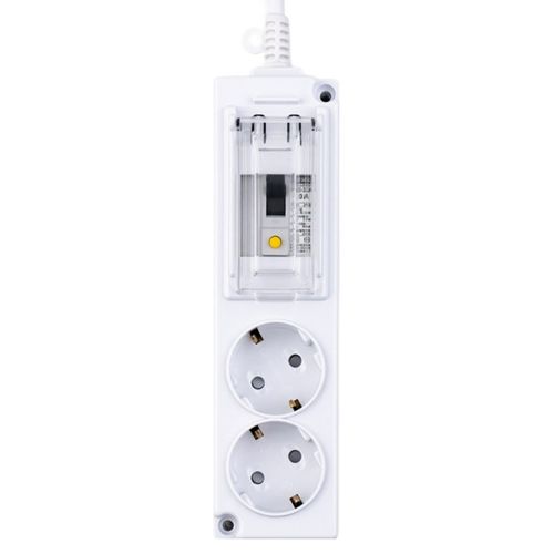 보코 고용량 4000W 누전차단용 멀티탭 2구, 5m, 화이트, 1개