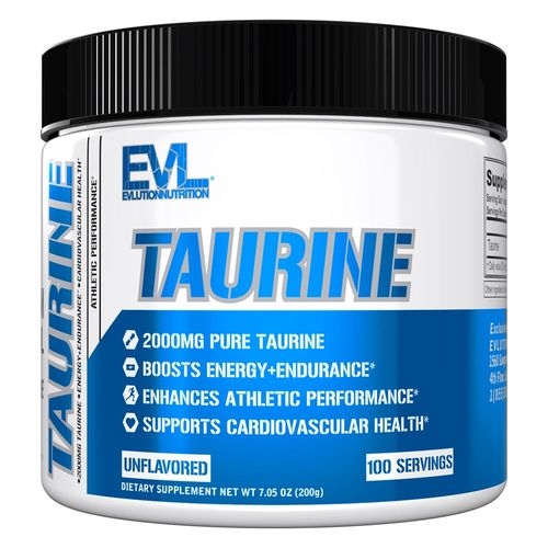 EVLUTIONNUTRITION 타우린 2000mg 언플레이버드, 200g, 1개