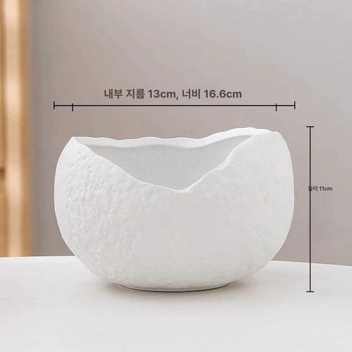 물확 연꽃 수반 인테리어 화분 자연석 도자기 미니 원예
