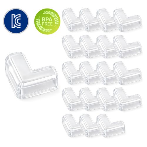 텐톤 BPA FREE 프리미엄 모서리보호대 어린이 안전기준 시험완료, 20개, 투명