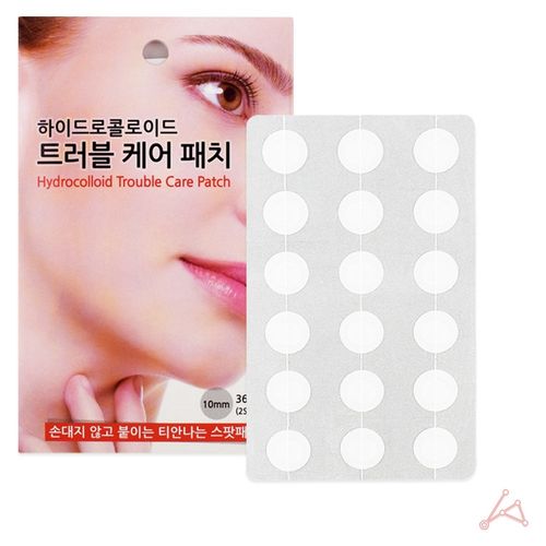 하이드로콜로이드 트러블 패치 여드름 피부 케어 붙이는 스팟 진정 피지 압출 흡수 패드