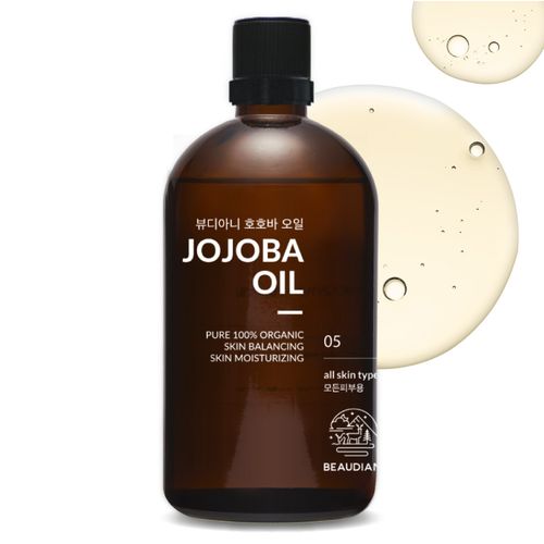 뷰디아니 호호바오일 100% 오가닉 프리미엄 1등급 이스라엘 비정제 냉압착 유기농 천연 식물성 호호바씨 페이스 헤어 바디