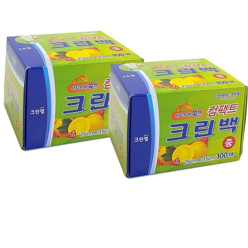 크린랲 컴팩트 크린백 (중) 25cm x 35cm 100매