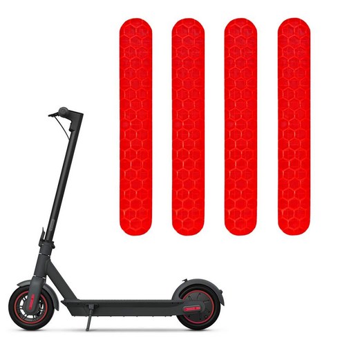 MORICHS Segway Ninebot Max 전기 스쿠터용 자체 접착 야간 반사 스티커 방수 경고 스트립 Ninebot Max 스쿠터 장식 액세서리용