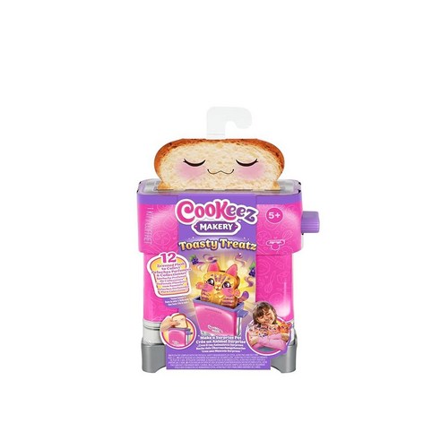 Cookeez Makery Toasty Treatz 토스터 향기로운 플러시 - 2팩 부드럽고 말랑거리는 서프라이즈 플러시 친구를 만드세요 빵을 팝업하고 서프라이즈 플러시 팝업
